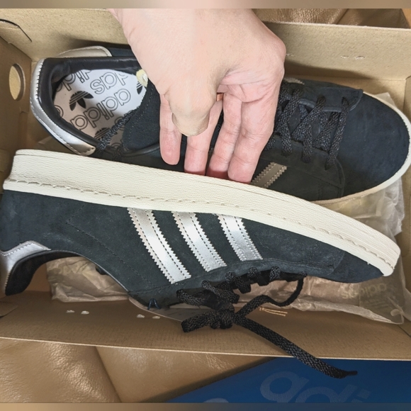 Adidas Campus 80s - Black/White/Silver - rare - Picture 4 of 8